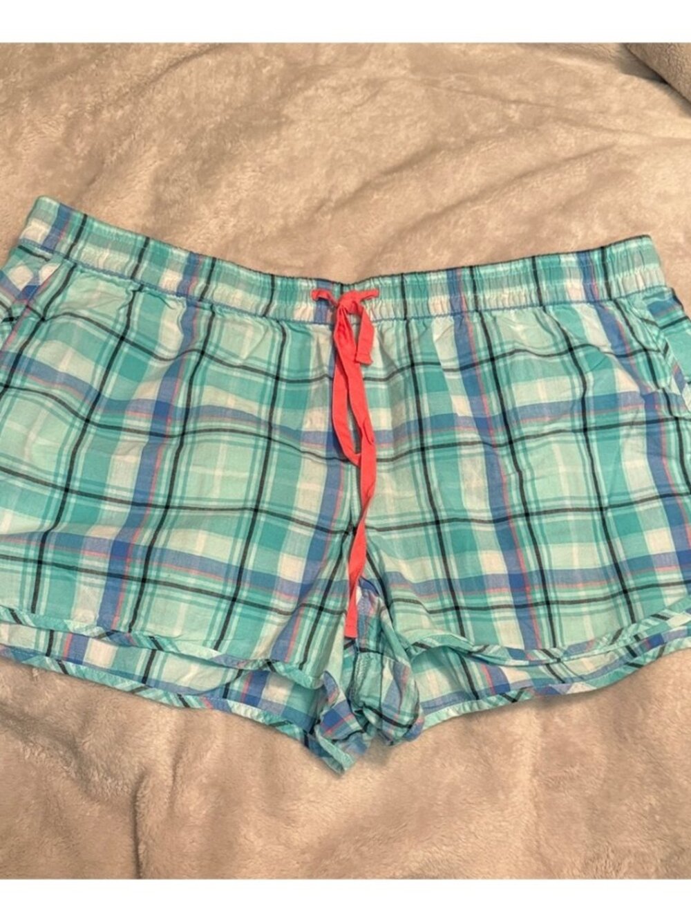 Women's Shorts in Blue and Pink